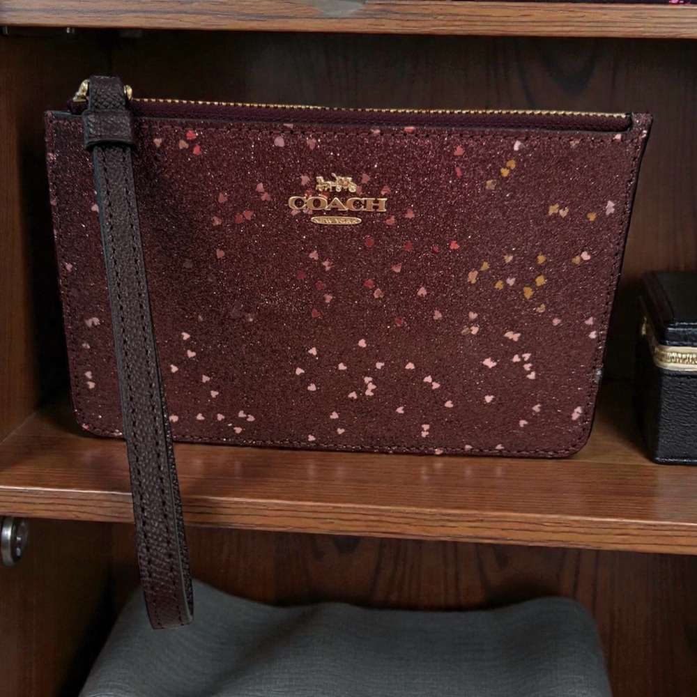 Coach Glitter Wristlet